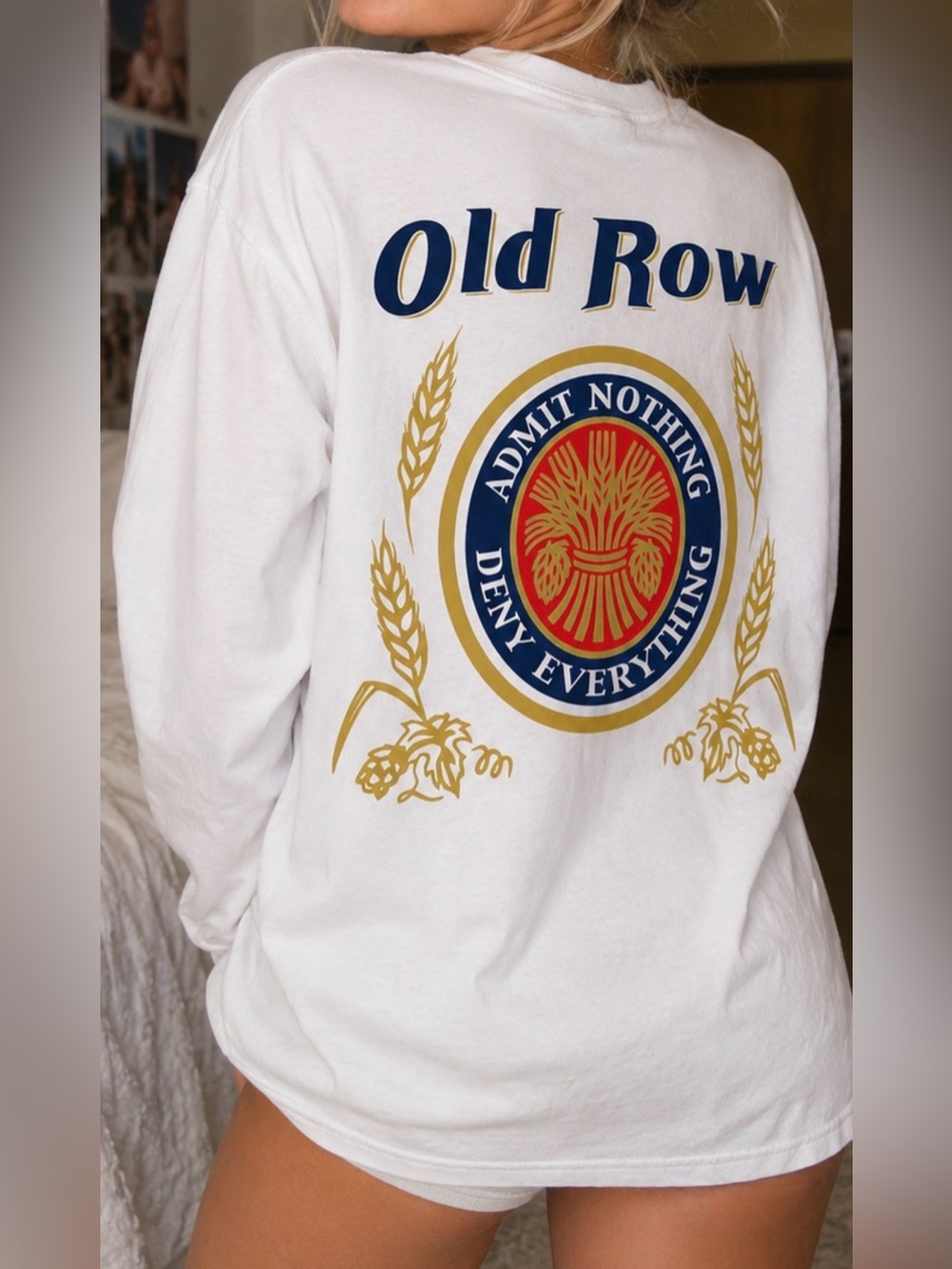 Old Row Comfort Colors White Crewneck Tee